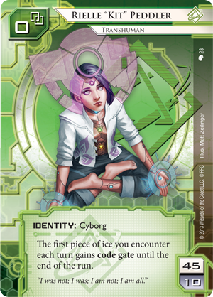 This is an example of a Runner “identity” card. Eddy made this costume for our company holiday party. It was awesome!