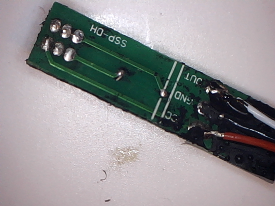 Sensor PCB bottom side